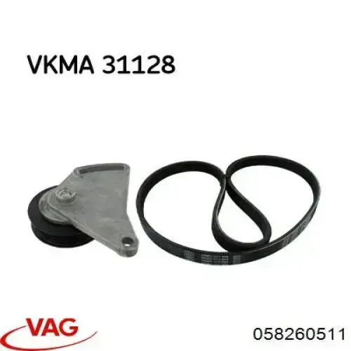 Натягувач приводного ременя VAG 058260511
