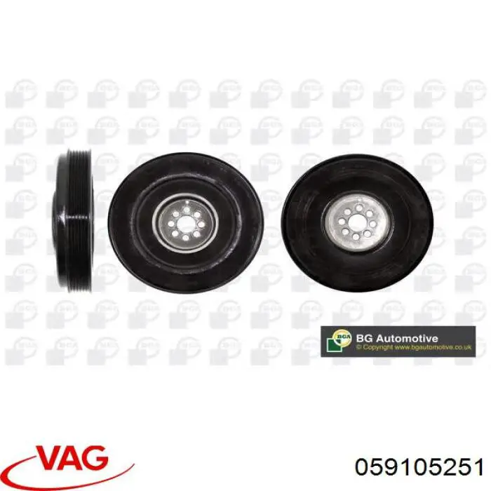 Купити 059105251 VAG Шків колінчастого вала
