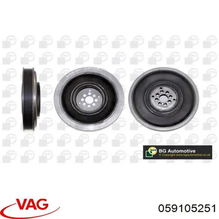 059105251 VAG Демпфер колінвалу