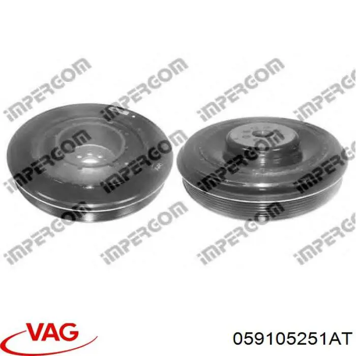 Шків колінвала (демпфер ) VAG 059105251AT ціна, від 109.65 USD
