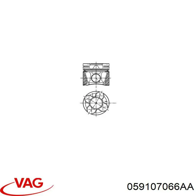 Поршень в зборі VAG 059107066AA ціна, від 17.74 USD