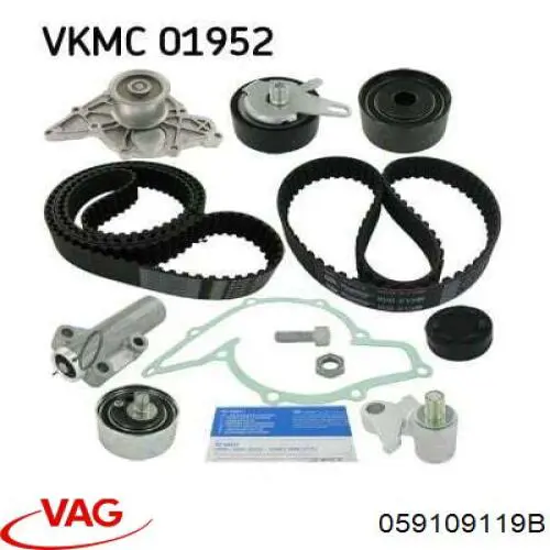 Купити 059109119B VAG Ремінь газорозподільного механізму