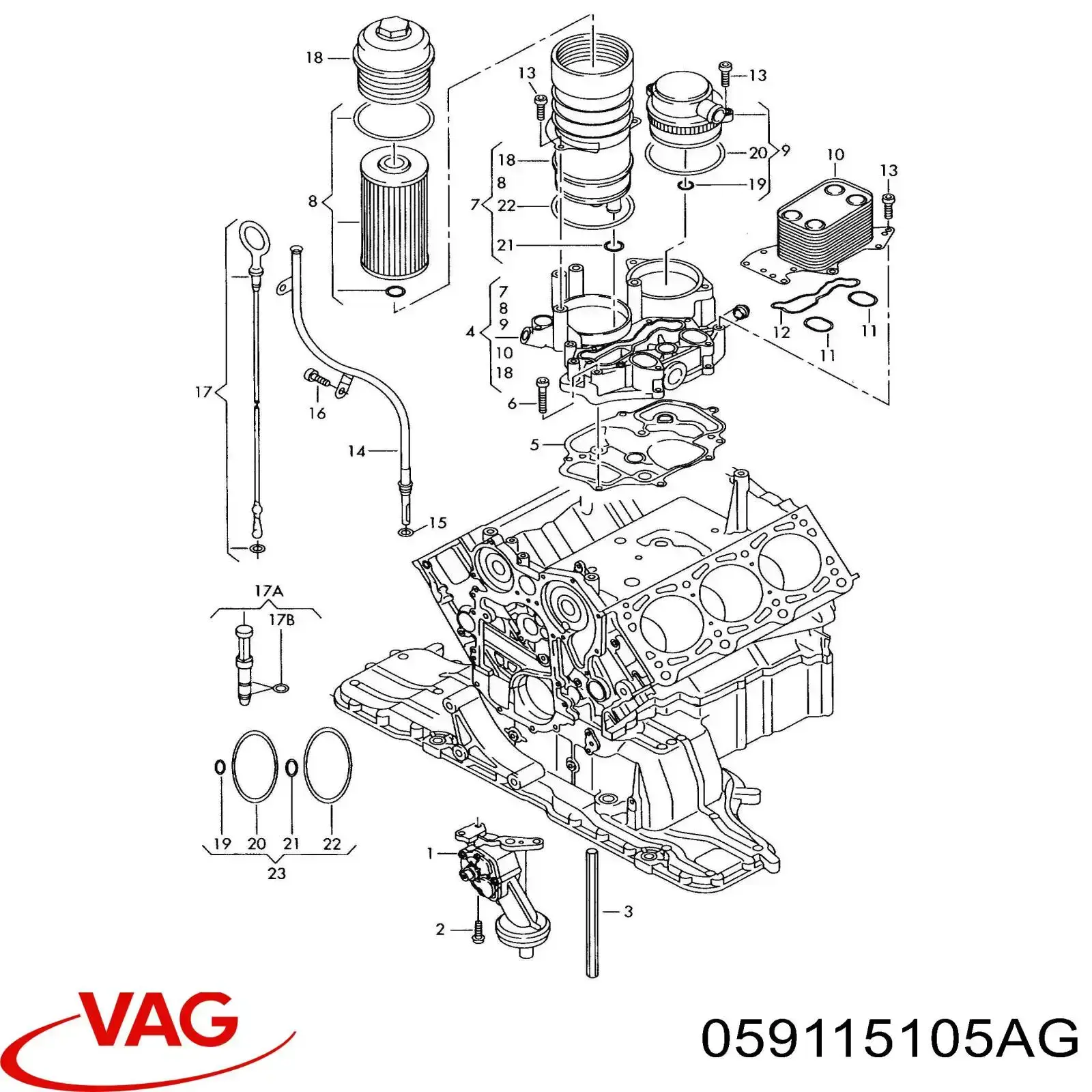 059115105AG VAG Масляний насос двигуна