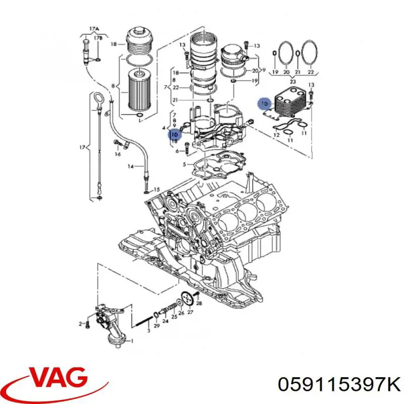  VAG 059115397K ціна, від 65.88 USD