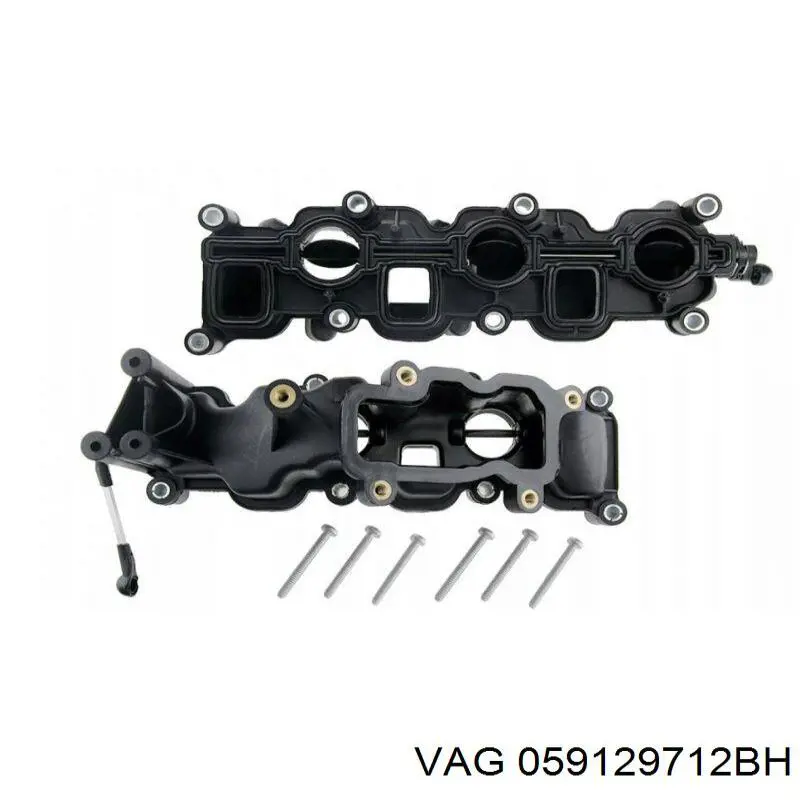 Колектор впускний, правий VAG 059129712BH ціна, від 41.85 USD