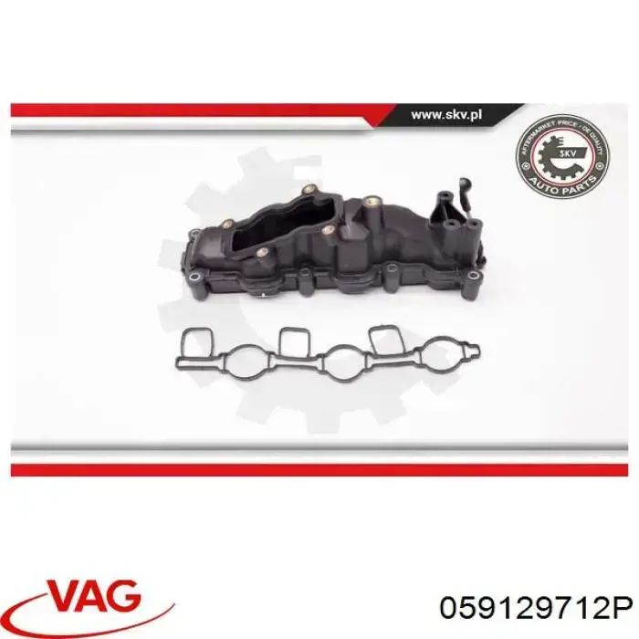 Колектор впускний, правий VAG 059129712P