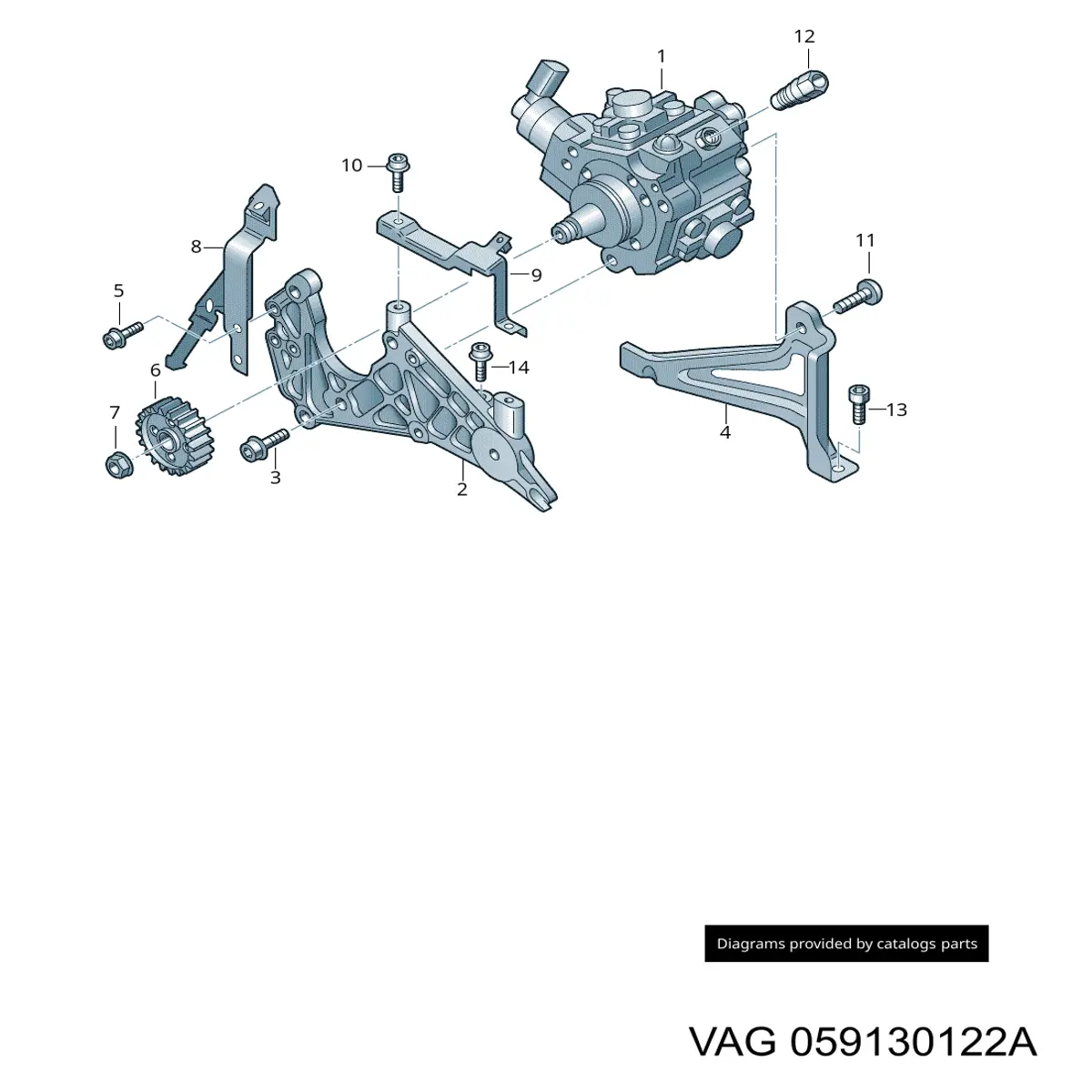 Зворотній клапан повернення палива VAG 059130122 ціна, від 20.94 USD