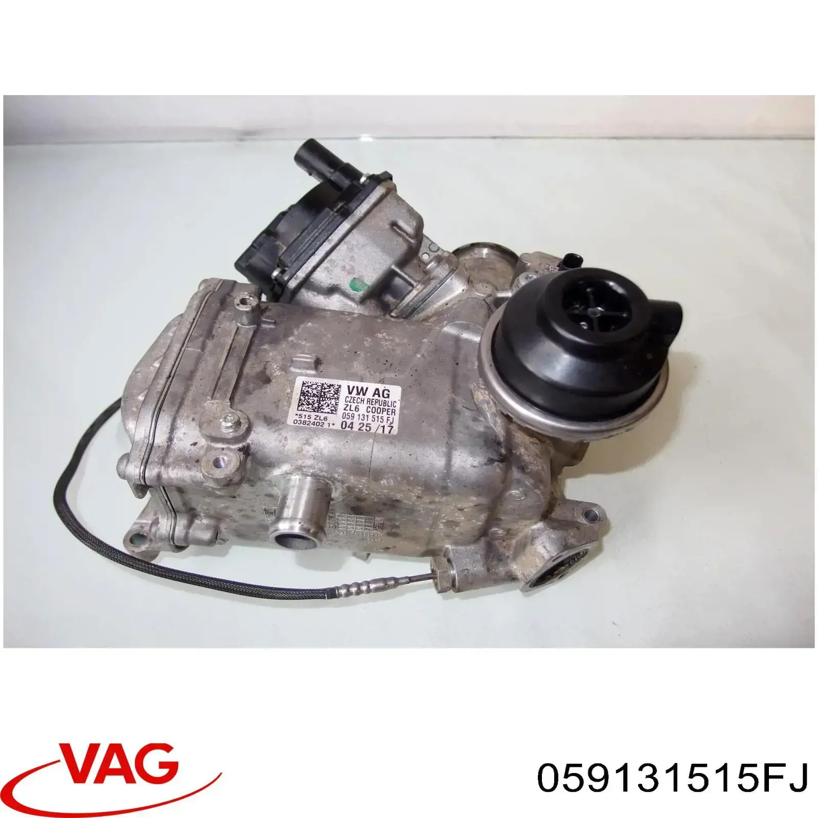 Радіатор системи EGR рециркуляції вихлопних газів 059131515EK VAG