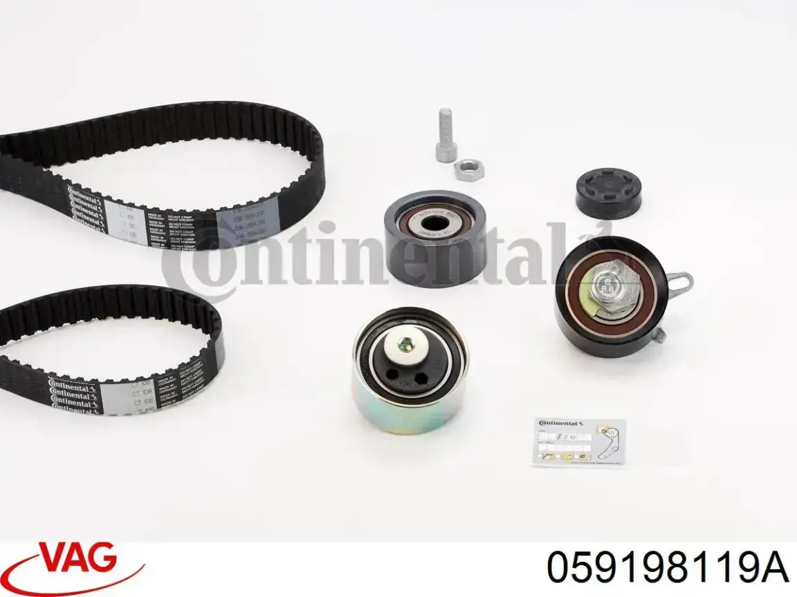 Комплект ГРМ VAG 059198119A ціна, від 196.88 USD