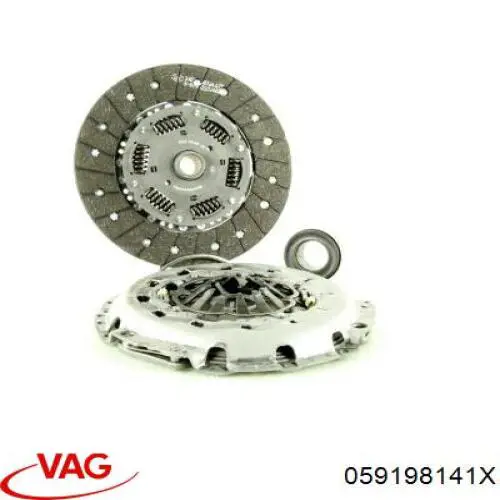 Комплект зчеплення (3 частини) VAG 059198141X ціна, від 283.16 USD