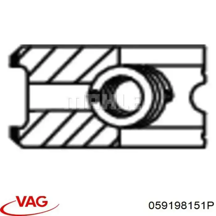 Кільця поршневі на 1 циліндр, STD. VAG 059198151Q ціна, від 30.42 USD
