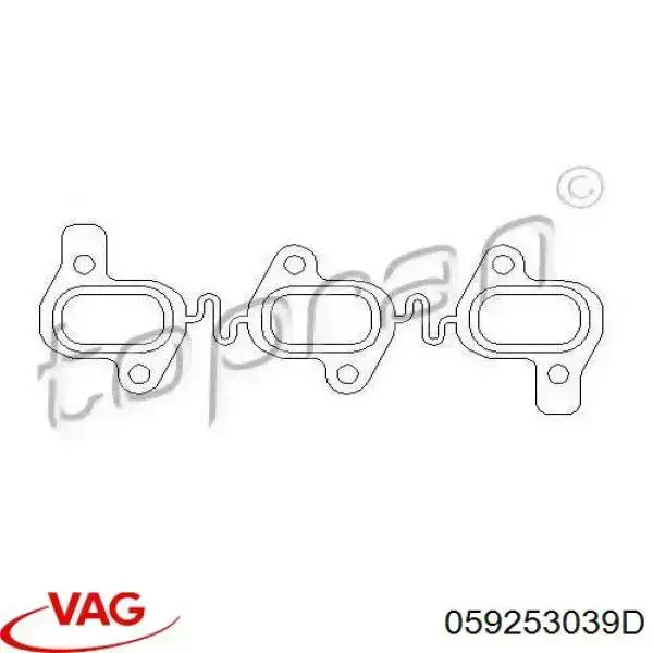 Прокладка випускного колектора VAG 059253039D ціна, від 6.03 USD