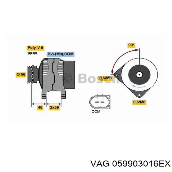 059903016EX VAG генератор