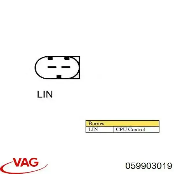 Генератор 059903019P VAG