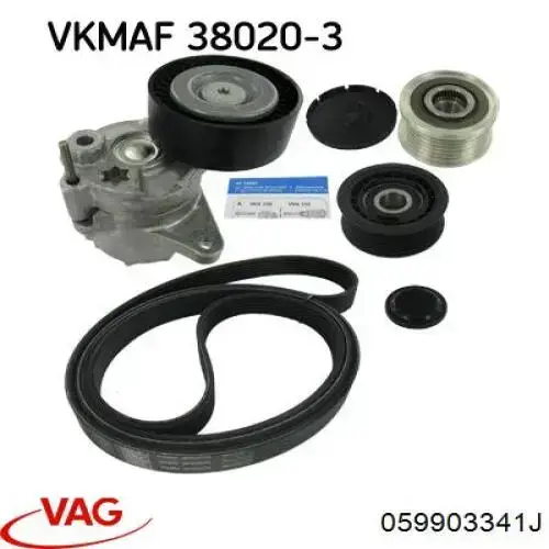 Купити 059903341J VAG Ролик приводного ременя, паразитний