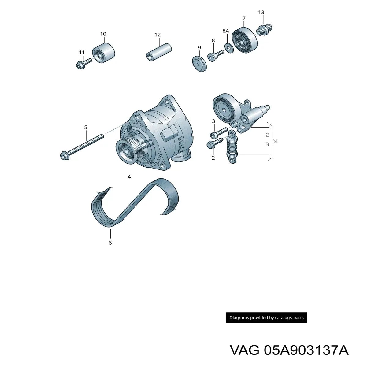 05A903137A VAG Поліклиновий ремінь