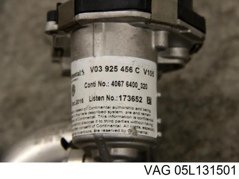 Клапан EGR VAG 05L131501 ціна, від 186.46 USD