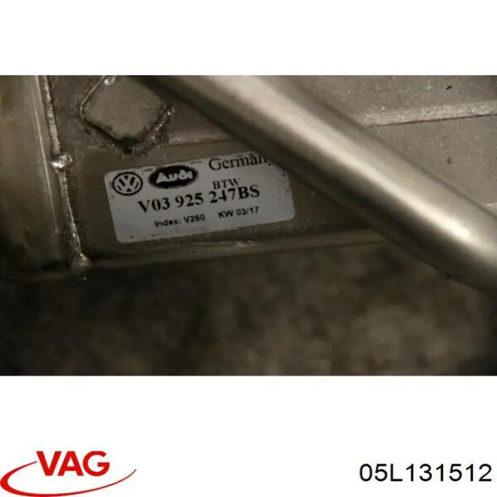 Радіатор системи EGR рециркуляції вихлопних газів VAG 05L131512 ціна, від 104.62 USD