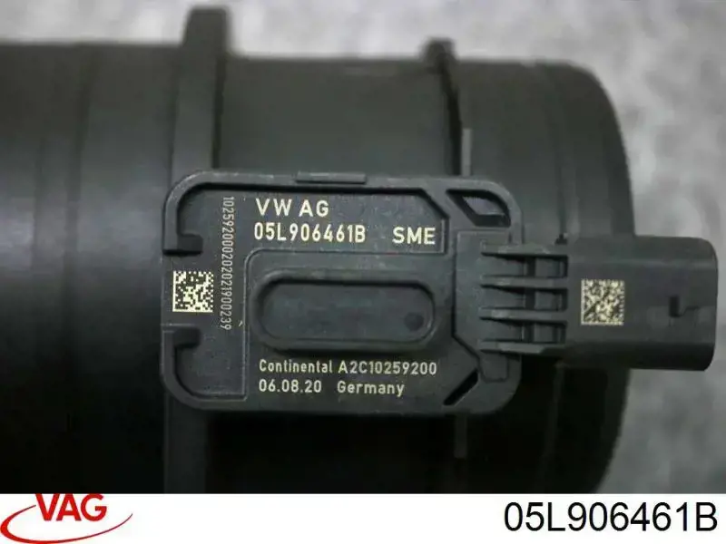 Датчик масової витрати повітря VAG 05L906461B ціна, від 61.61 USD