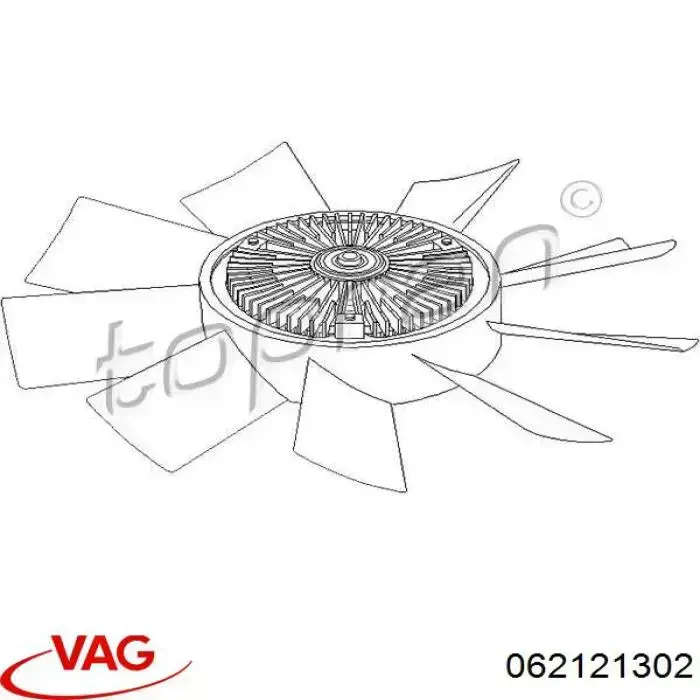 В'язкова муфта вентилятора VAG 062121302 ціна, від 50.96 USD