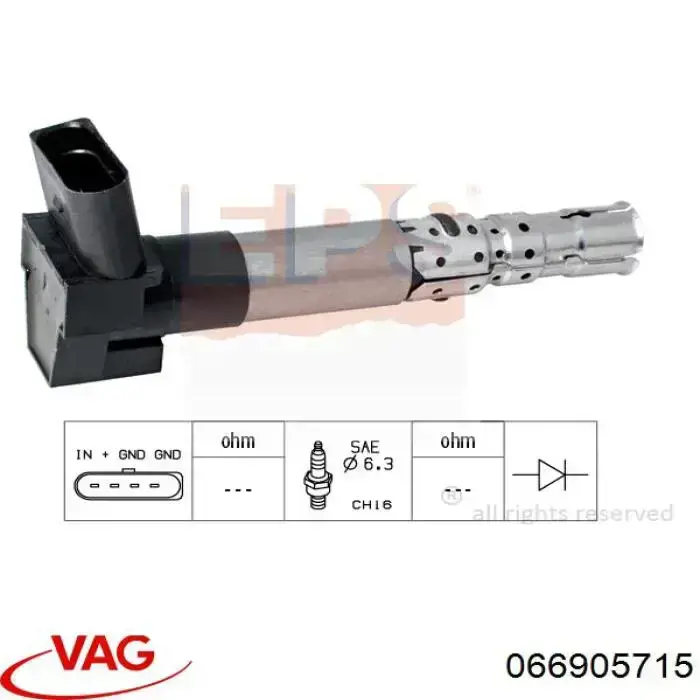 Купити 066905715 VAG Котушка запалювання
