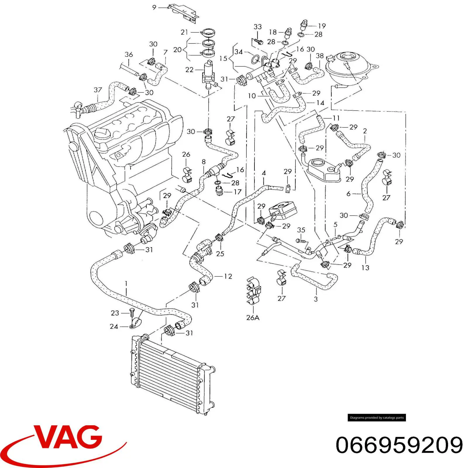  VAG 066959209 ціна, від 2.53 USD