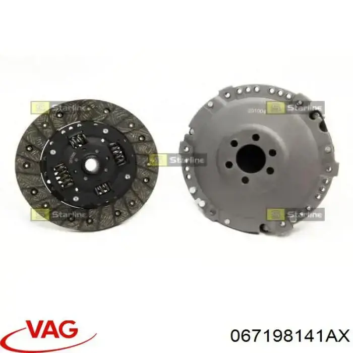 067198141AX VAG комплект зчеплення (3 частини)