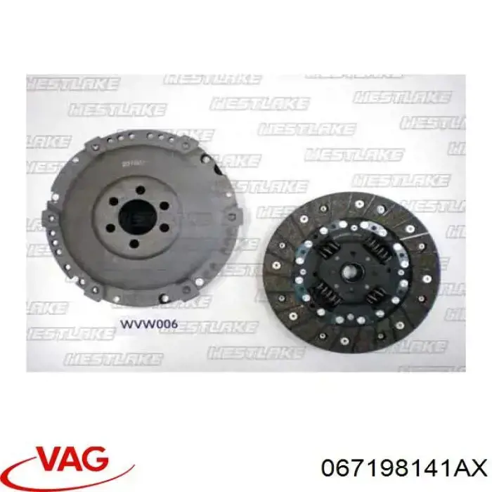 Комплект зчеплення (3 частини) VAG 067198141AX ціна, від 86.70 USD