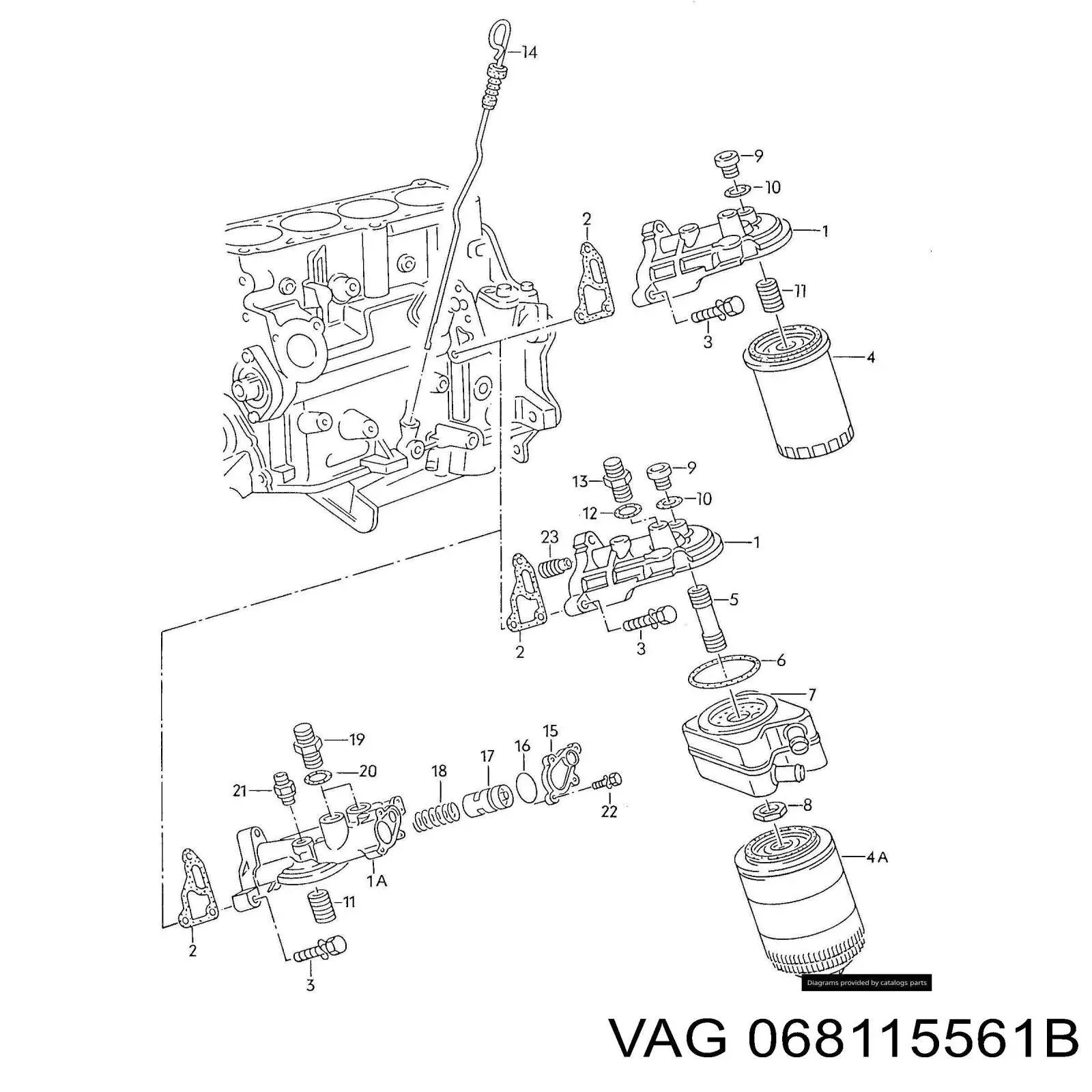 Фільтр масляний VAG 068115561B