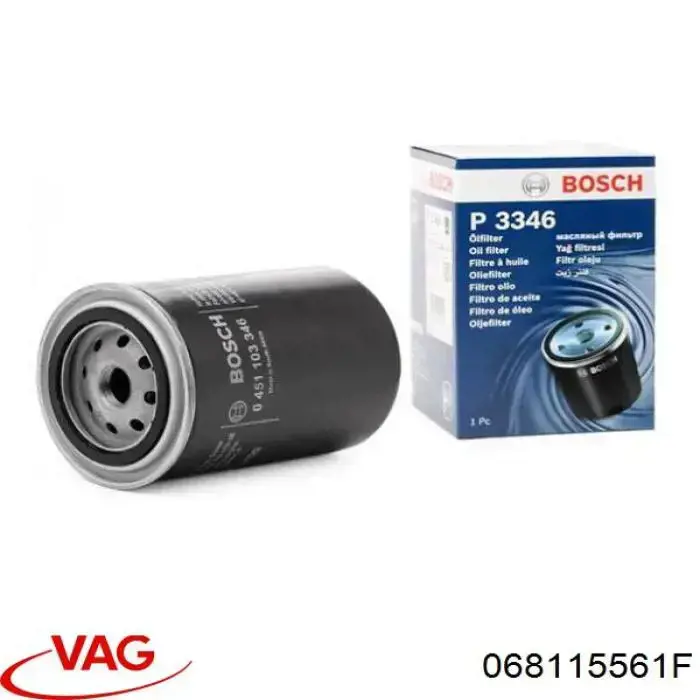 Масляний фільтр двигуна VAG 068115561F ціна, від 9.59 USD