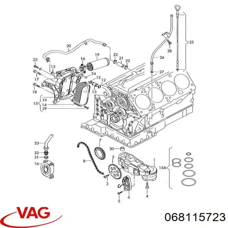 Гайка шатуна VAG 68115723 ціна, від 5.49 USD