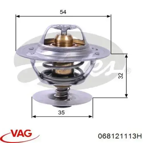 Автомобільний термостат VAG 068121113H ціна, від 8.11 USD