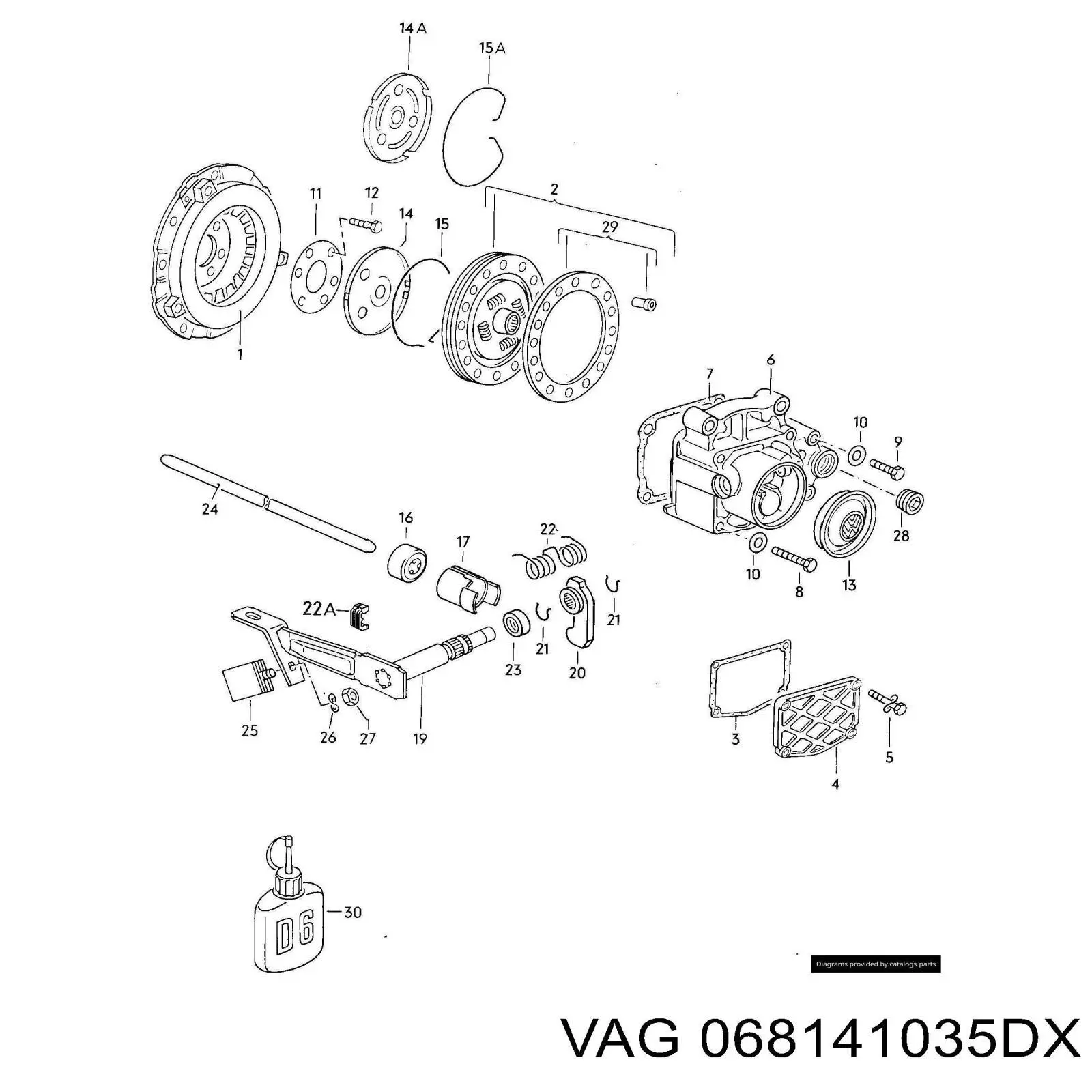 Зчеплення VAG 068141035DX ціна, від 32.24 USD