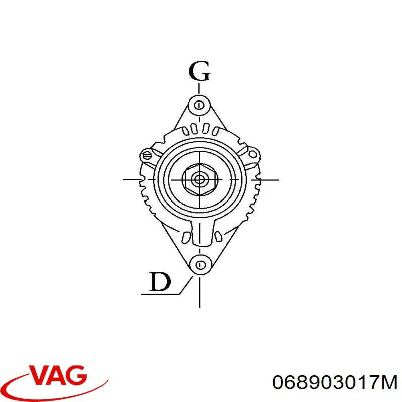 Генератор автомобільний VAG 068903017M