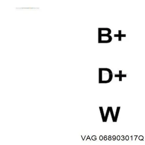 Генератор VAG 068903017Q ціна, від 146.55 USD