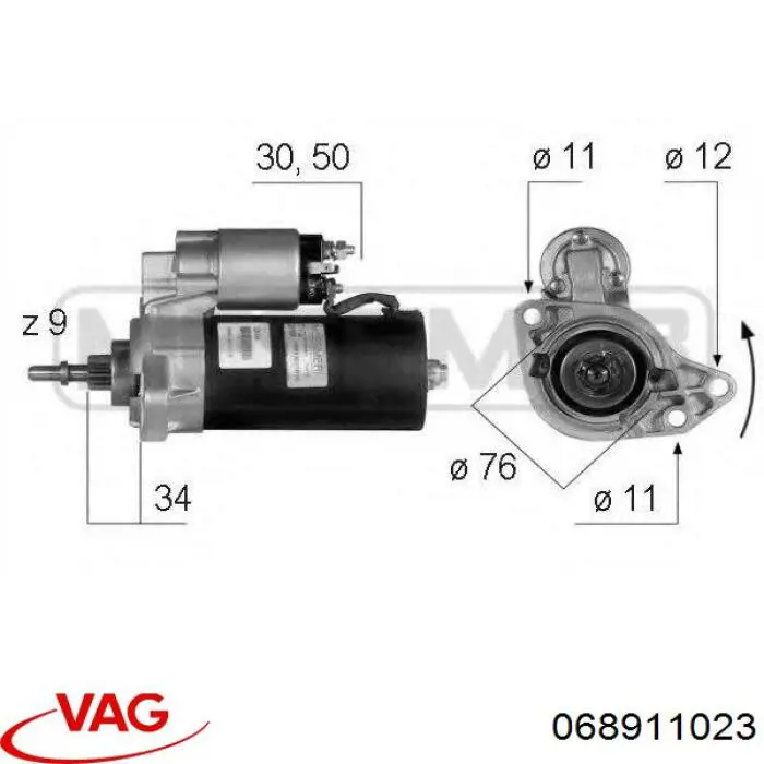 Купити Стартер Audi 80 B2 81, 85