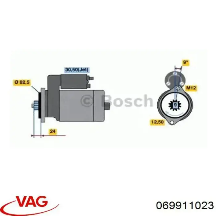 069911023 VAG Стартер двигуна