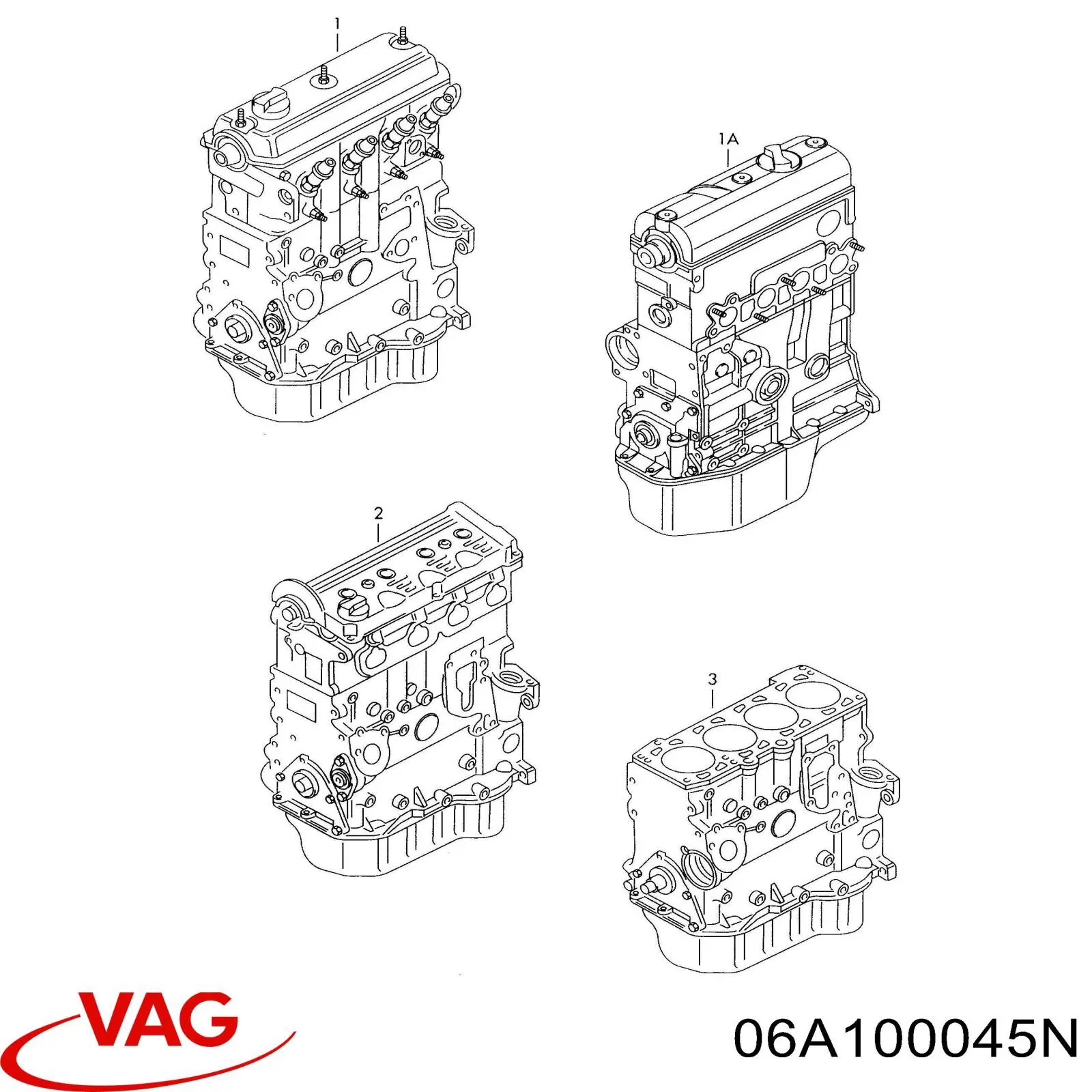 06A100045N VAG Мотор в зборі