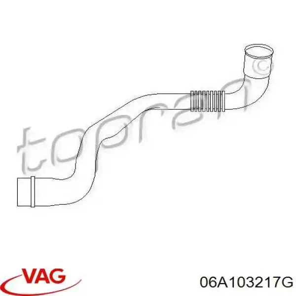 Купити 06A103217G VAG Шланг для видалення повітря
