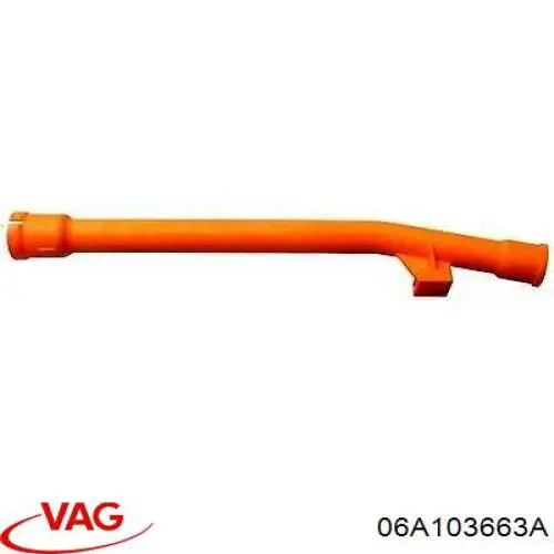 Купити 06A103663A VAG Направляюча щупа-індикатора рівня масла в двигуні