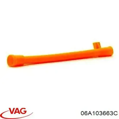 Купити 06A103663C VAG Направляюча щупа-індикатора рівня масла в двигуні