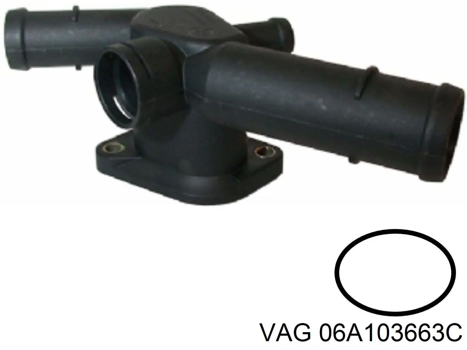Купити 06A103663C VAG Направляюча щупа-індикатора рівня масла в двигуні