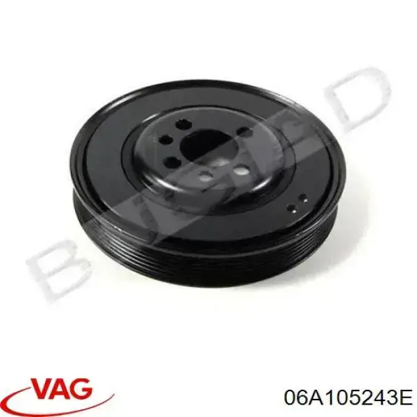 Купити 06A105243E VAG Шків колінчастого вала