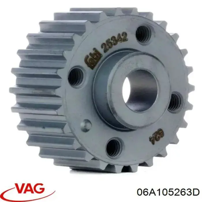 Зірочка приводу коленвала двигуна VAG 06A105263D ціна, від 12.67 USD