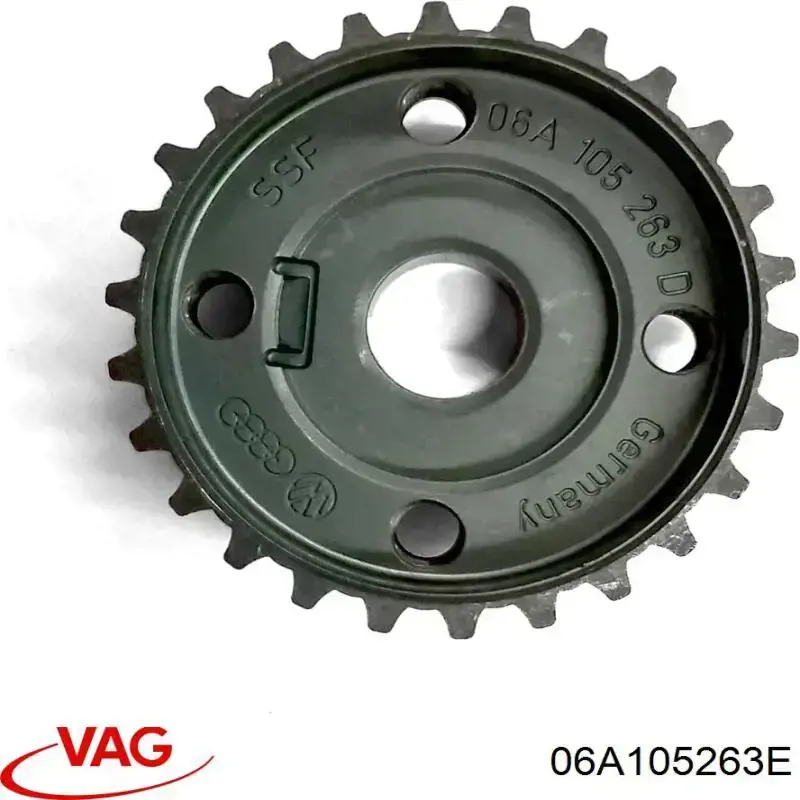 06A105263E VAG зірка-шестерня приводу коленвалу двигуна