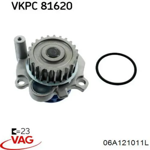 Помпа охолодження VAG 06A121011L ціна, від 26.81 USD