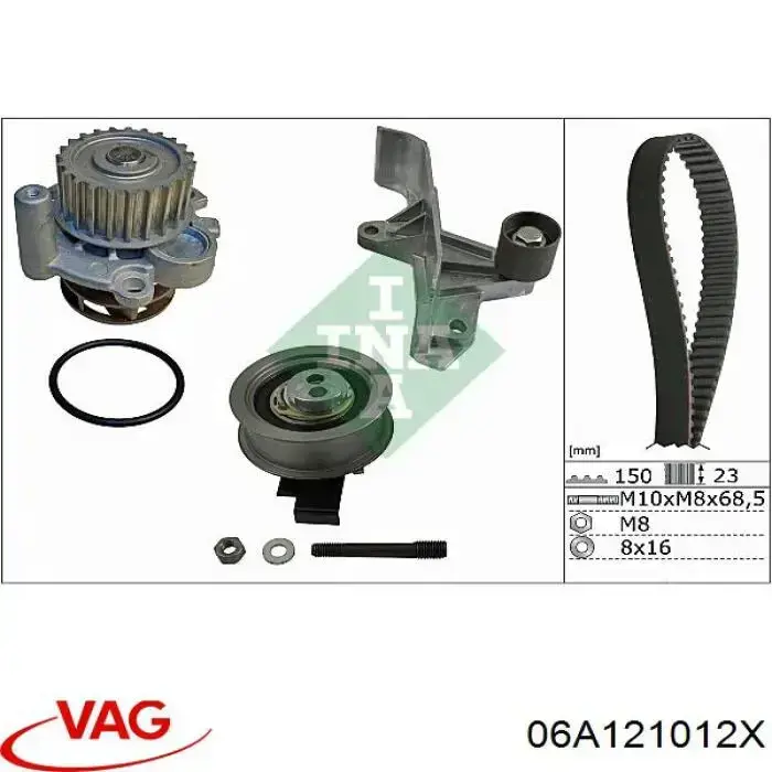 Помпа охолодження VAG 06A121012X ціна, від 27.39 USD
