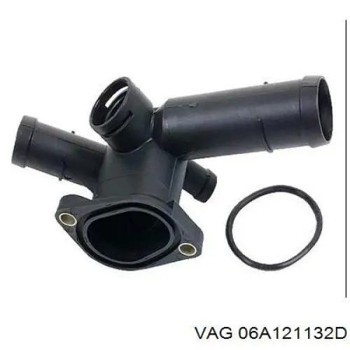 Купити 06A121132D VAG Фланець системи охолодження (трійник)