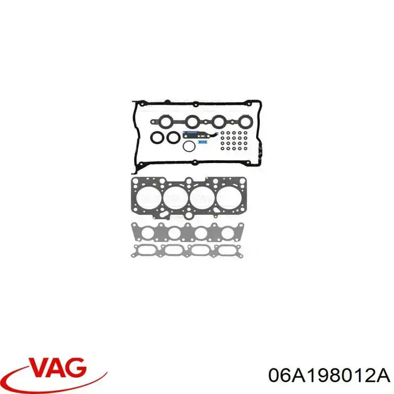 06A198012A VAG комплект прокладок двигуна, верхній