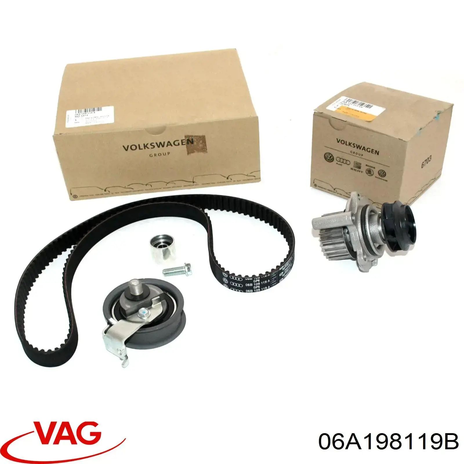 Ремкомплект ГРМ VAG 06A198119B